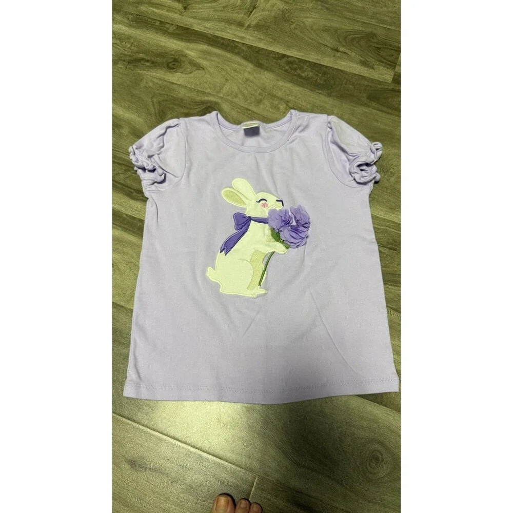 NEW 3pc Gymboree Easter Bunny Embroidered Set Spring Garden Party Bundle Girls 7